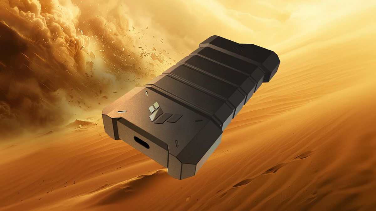 Asus rolls out rugged USB-C SSD enclosure that delivers transfer speeds up to 20 Gb/s — TUF Gaming A2 SSD is IP68 water- and dust-resistance, meeting U.S. MIL-STD-810H standards trib.al/dfwEtPM