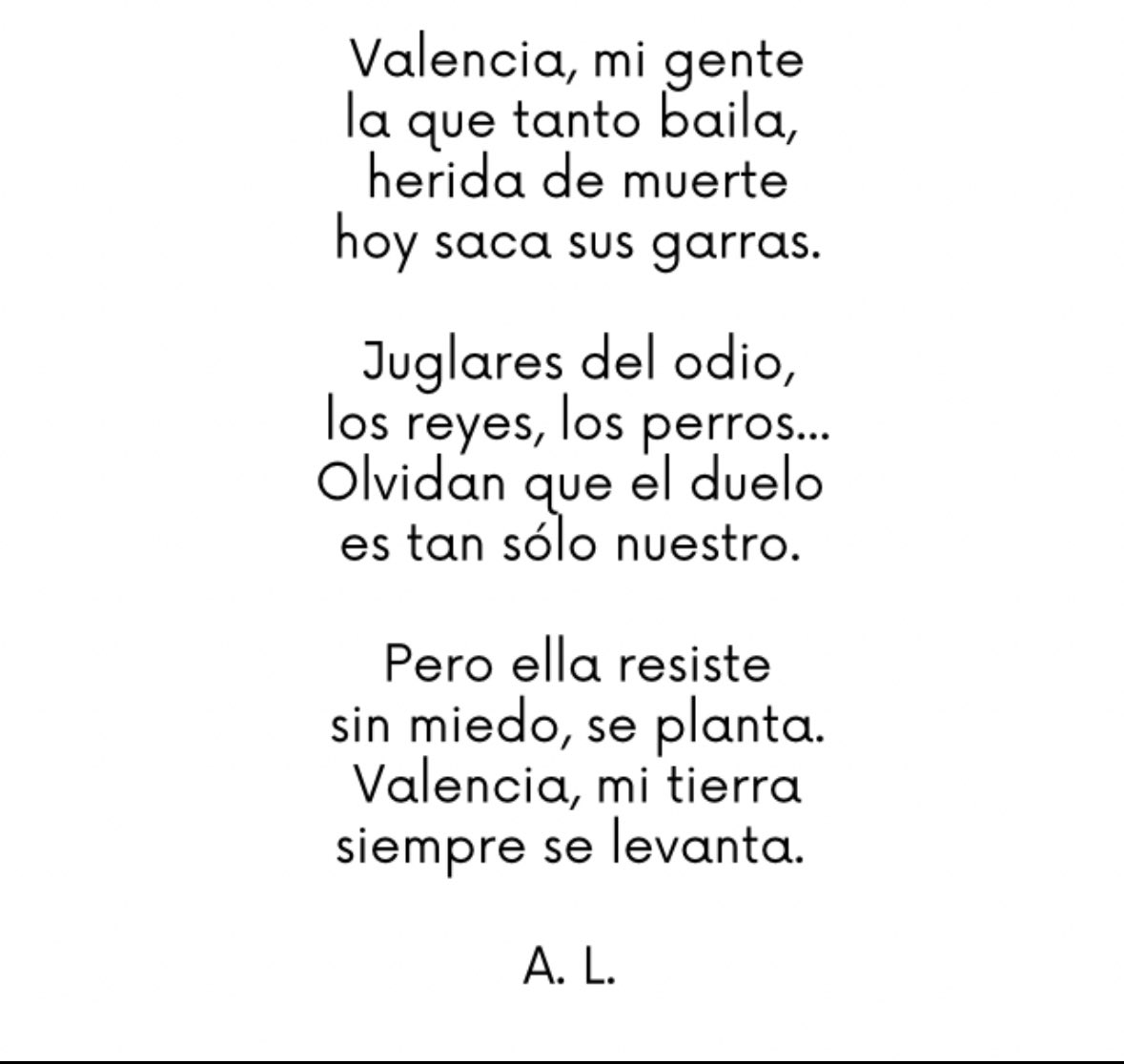 Soy valenciana y estoy orgullosa de esa gente que lucha, que salva vidas. 
#AmuntValencia #valencia