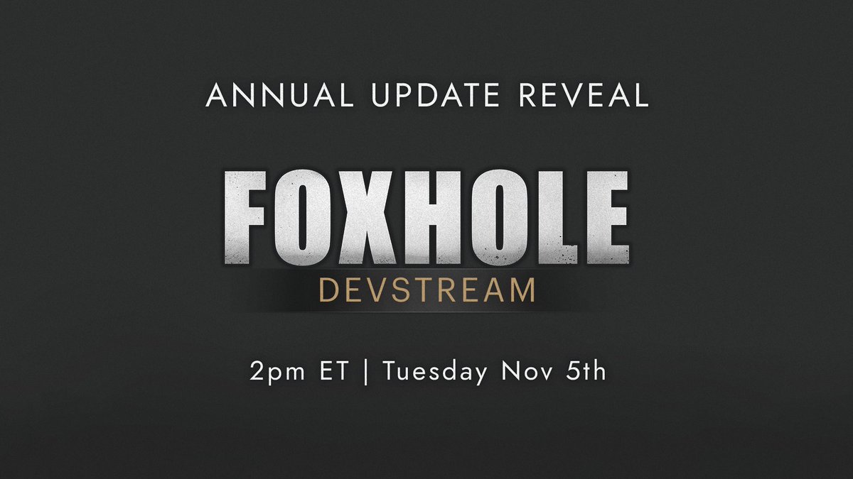 Foxhole tweet media