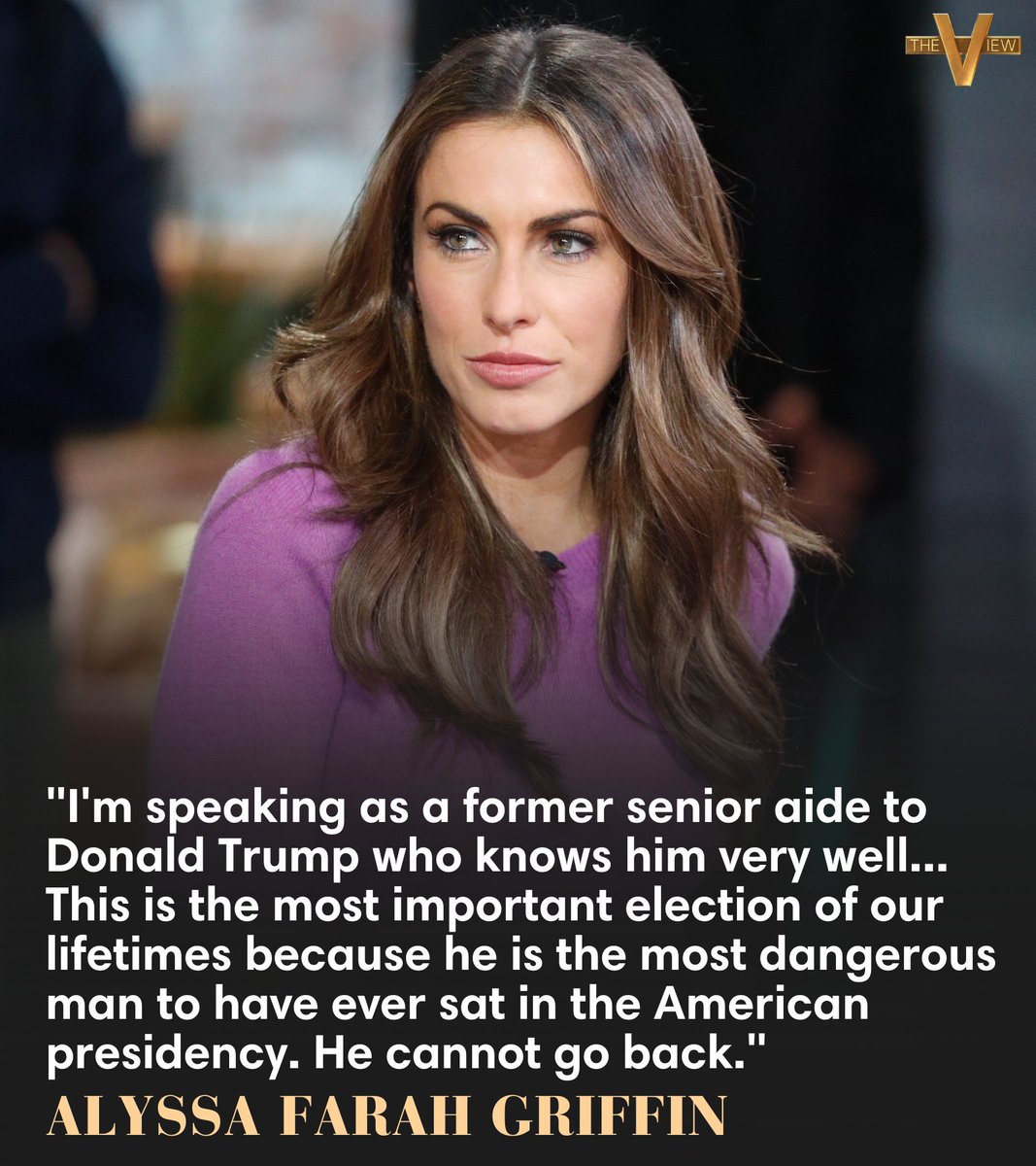 The View (@theview) on Twitter photo .<a href="/Alyssafarah/">Alyssa Farah Griffin</a> shares a message to voters on the eve of Election Day. WATCH: youtu.be/fZWDEzigjuM .<a href="/Alyssafarah/">Alyssa Farah Griffin</a> shares a message to voters on the eve of Election Day. WATCH: youtu.be/fZWDEzigjuM