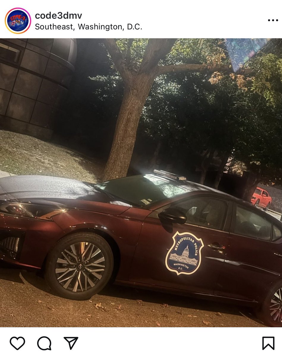 SegravesNBC4's tweet photo. Chief of Police acknowledges @DCPoliceDept is renting cars to use for traffic details using temporary light bars and magnetic MPD emblem. Chief declined to say how many rental cars are in use but adds “they are legit” @nbcwashington https://t.co/y3CbHLcK2K