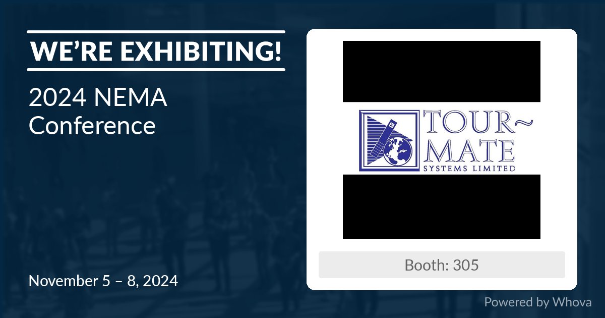 tour_mate's tweet photo. Visit us at booth #305 to discover how our interpretive solutions and dynamic content can leave a lasting impact on your visitors. See you there! @NEMAnet https://t.co/ukPk32dTdo