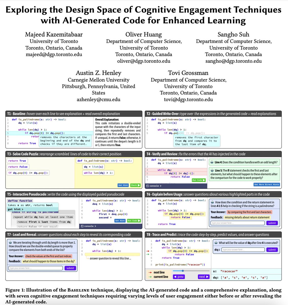 Camelia D. Brumar (@cameliadb_) on Twitter photo How do we keep students engaged when AI can handle their coding homework? 🤔 In my blog post, I explore a really cool paper by <a href="/MajeedKazemi/">Majeed Kazemitabaar</a> et al. on using cognitive engagement with AI-generated code to enhance learning. See what I learned in my post!
bit.ly/engagingLearni… How do we keep students engaged when AI can handle their coding homework? 🤔 In my blog post, I explore a really cool paper by <a href="/MajeedKazemi/">Majeed Kazemitabaar</a> et al. on using cognitive engagement with AI-generated code to enhance learning. See what I learned in my post!
bit.ly/engagingLearni…