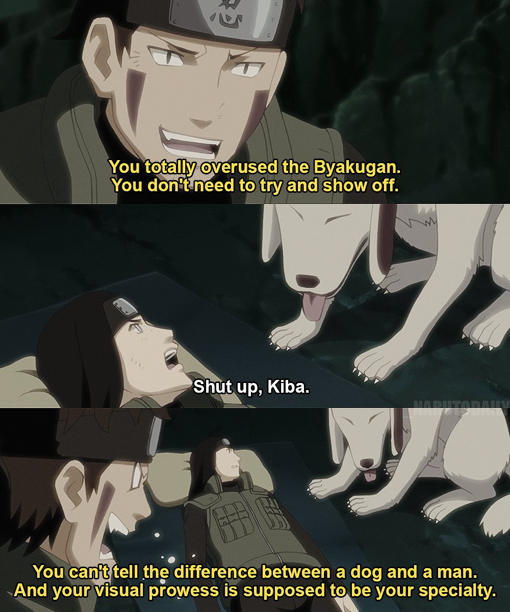 Naruto Shippuden (278) - Neji, Kiba and Akamaru., image size:1000x1200