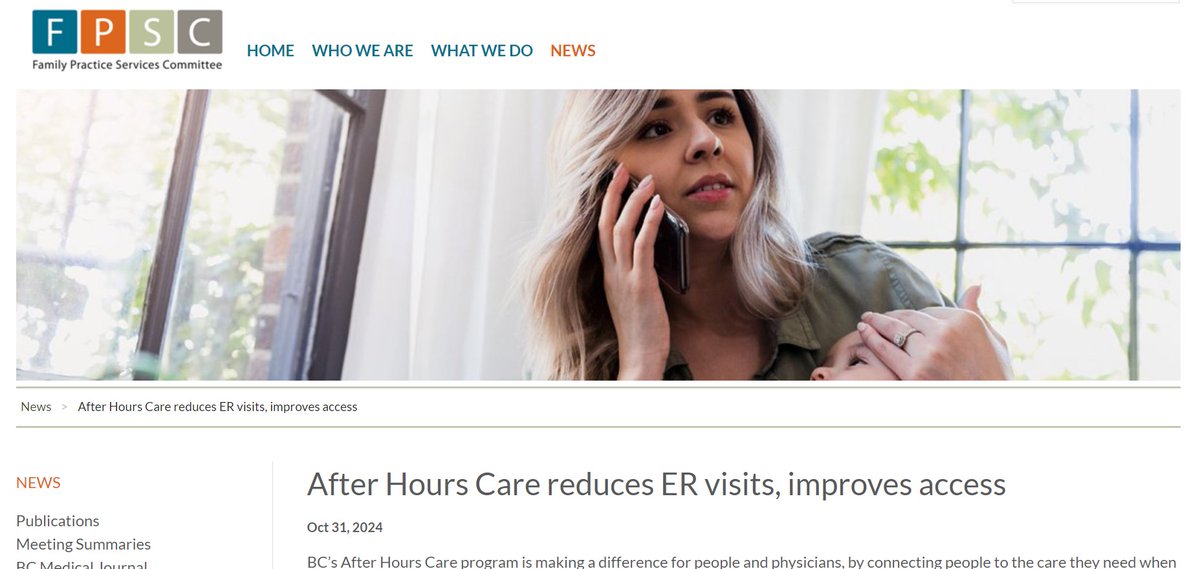 Our initiative is making a significant impact, connecting over 597,000 patients with urgent care when their family doctor isn't available. Over 580 physicians and nurse practitioners joined, reducing ER visits by 81% and walk-in clinic visits by 58%!

fpscbc.ca/news/news/afte…