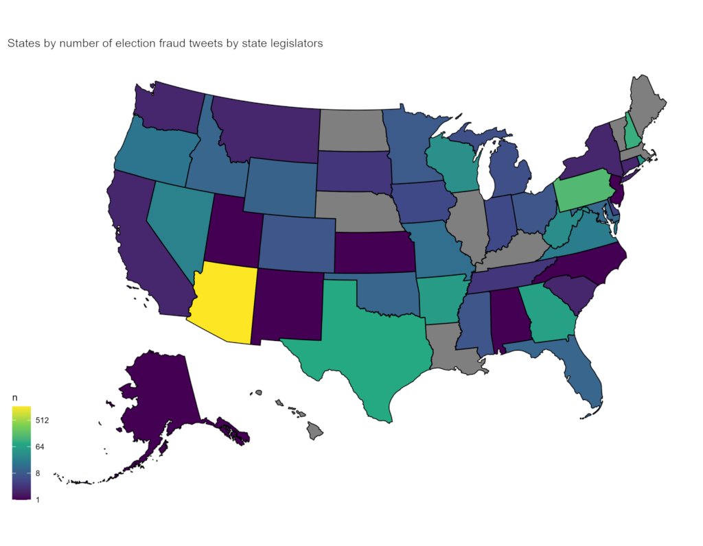 Key outcomes tomorrow:
-Do losing candidates concede defeat?
-Do Rs embrace election denial?

🚨New Bright Line Watch reports🚨
-In 2020, 1 in 5 losing Rs refused to concede
brightlinewatch.org/refusing-to-ad…
-Denial tweets mostly by just a few state legislators
brightlinewatch.org/the-big-lie-am…