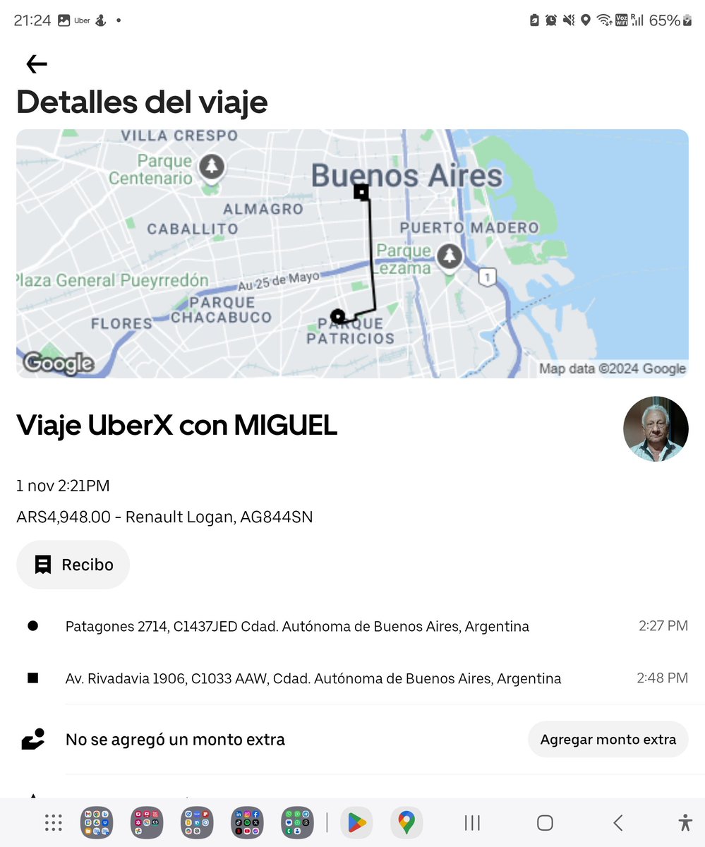 kike_zeron's tweet photo. @Uber_ARG @FranColapinto Como @Uber_ARG no respondió, no dio los datos del ladrón, puros mensajes automáticos, no tienen teléfono ni dirección física decido hacer la denuncia ante la policía por el robo efectuado por uno de los conductores de @Uber_ARG https://t.co/pX97Zu5RVv