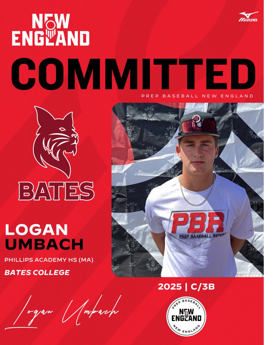 Prep Baseball New England (@pbnewengland) on Twitter photo 🚨 𝓝𝓮𝔀 𝓒𝓸𝓶𝓶𝓲𝓽𝓶𝓮𝓷𝓽 🚨
👏 Congratulations to ‘25 Logan Umbach (Phillips Academy HS, MA) on announcing his commitment to Bates College!
👤 loom.ly/VLnA7fA
#BeSeen #Committed | <a href="/prepbaseball/">Prep Baseball</a> 🚨 𝓝𝓮𝔀 𝓒𝓸𝓶𝓶𝓲𝓽𝓶𝓮𝓷𝓽 🚨
👏 Congratulations to ‘25 Logan Umbach (Phillips Academy HS, MA) on announcing his commitment to Bates College!
👤 loom.ly/VLnA7fA
#BeSeen #Committed | <a href="/prepbaseball/">Prep Baseball</a>