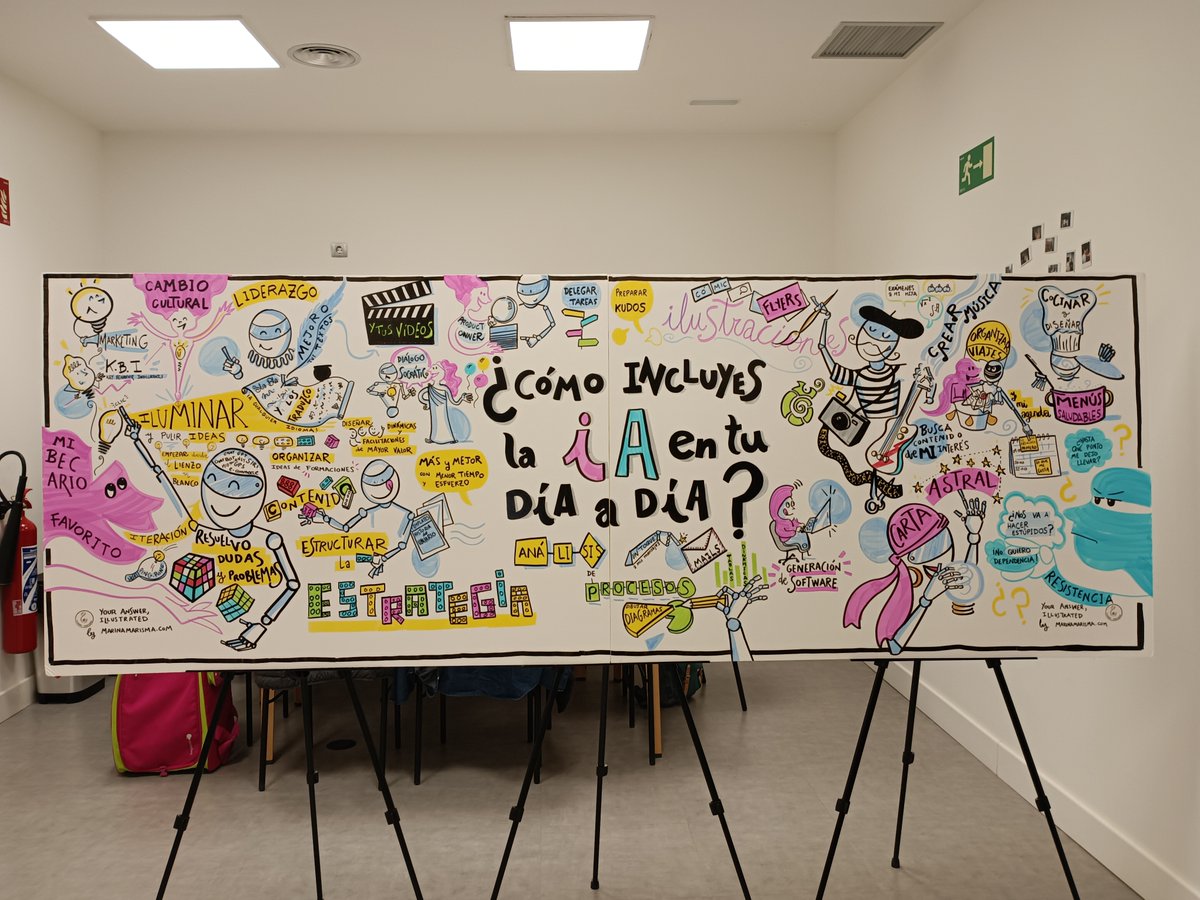 🙏 Un enorme agradecimiento a Marina Marisma por su sesión de graphic recording en nuestro evento. ¡Su arte hizo que cada concepto fuera aún más claro y memorable! 🎨🙌

#GraphicRecording #Agilidad #EventosMadrid #AgilityTres60