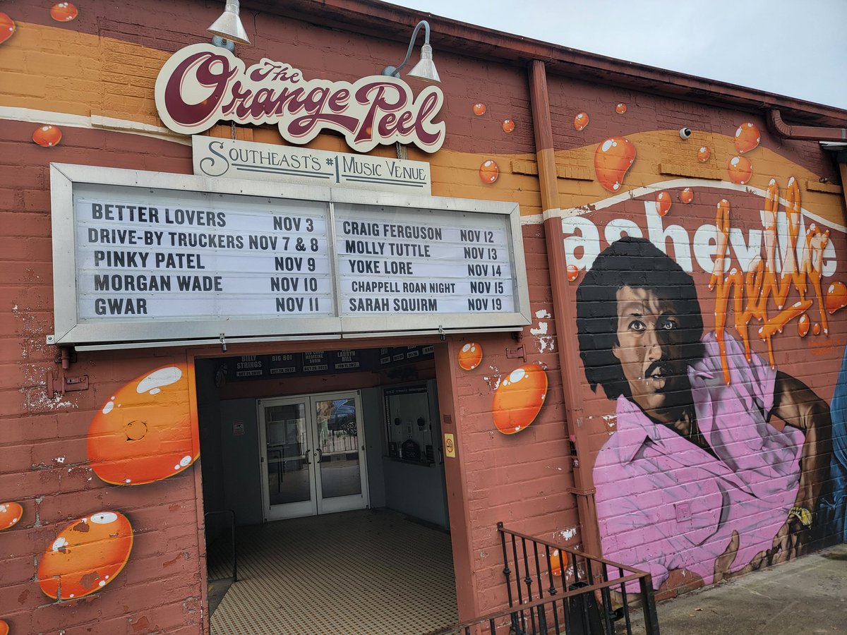 Can't tell y'all how good it feels to see The Orange Peel with a bunch of show dates again