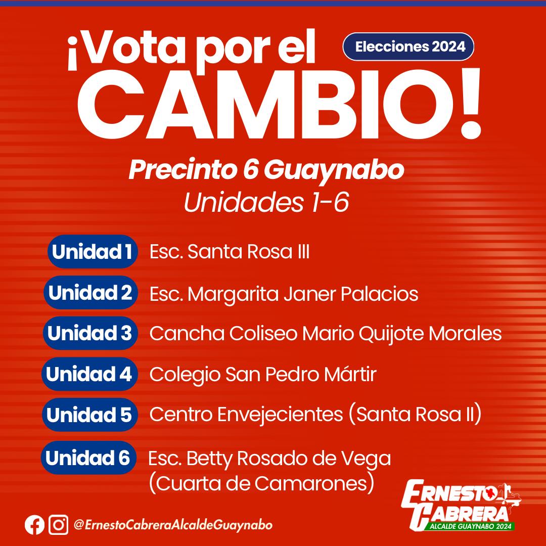 ernestocabrera5's tweet photo. Asegúrate de conocer tu centro de votación y prepárate para ejercer tu derecho al voto desde las 9:00am hasta las 5:00 pm. 

¡Sal a votar porque Guaynabo se merece más! https://t.co/ffGCoKEntq