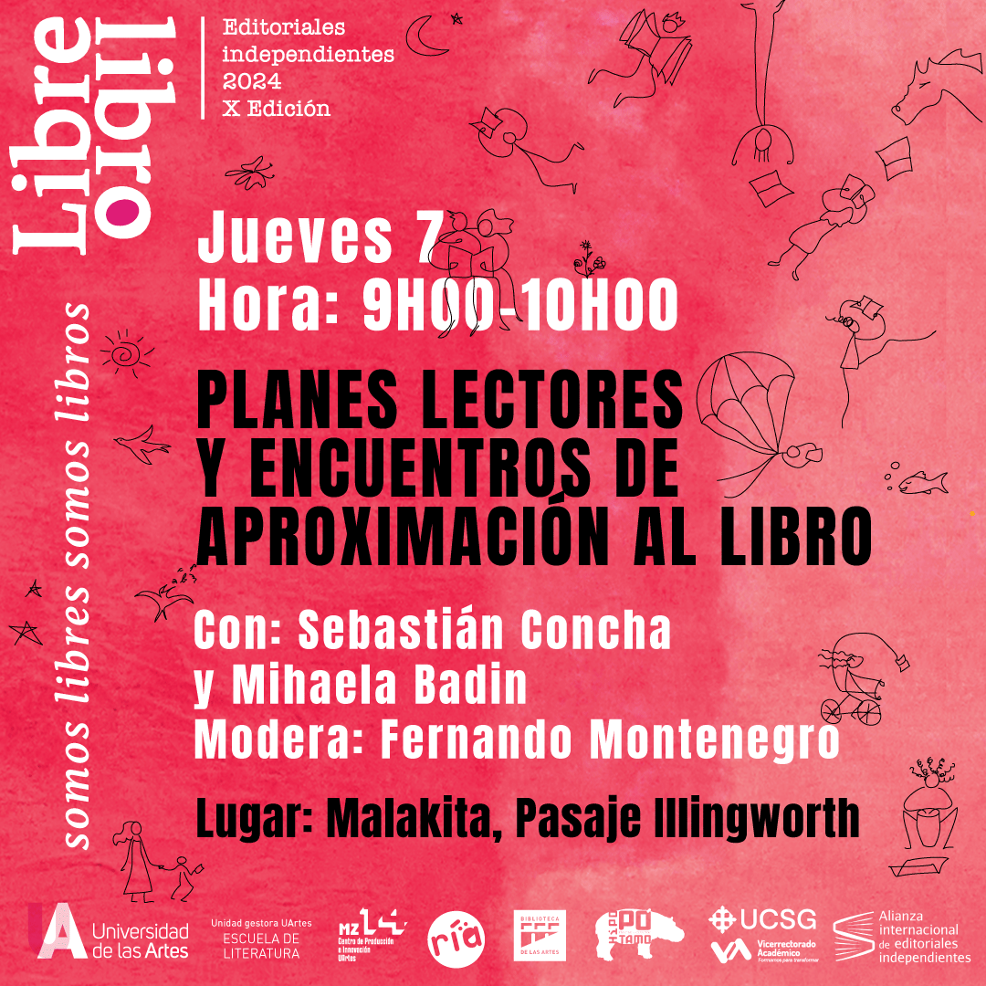 En esta X Edición de Libre Libro nos preguntamos ¿qué pasa con el sector editorial independiente en América Latina?

Nuestros ponentes tratarán de arrojar algunas respuestas. 

📍Nos vemos en el Pasaje Illingworth.
(Solo la sesión de este martes 5 de noviembre será online)