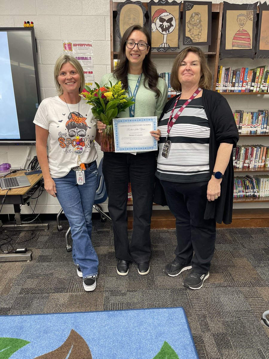 A much deserved and belated CONGRATULATIONS to our Teacher of the Year, <a href="/Ms_CostulisVB/">Helen Costulis</a> !!! Your dedication to your students and Fairfield is evident and we are SO lucky to have you! 💙💛 #FairfieldFam <a href="/VBFairfieldPTA/">VB Fairfield Elementary School PTA</a> <a href="/khingerty/">LoveTeachInspire (Kristi Hingerty, Ed.D)</a> <a href="/soarwith4th/">Jamie Mann</a> <a href="/faheilig/">Flo Heilig</a>