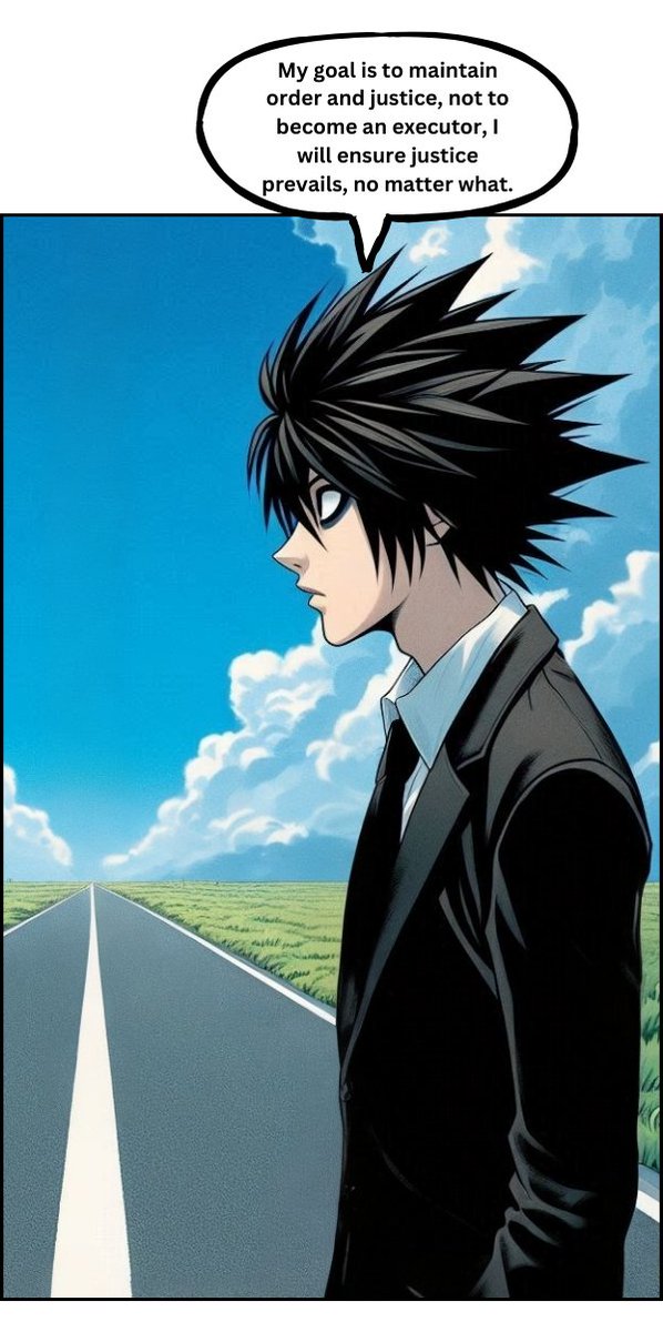 L lawliet and Light Yagami stepped into the human realm, from chapter 4 of [The 10 Death Note Users] #DEATHNOTE