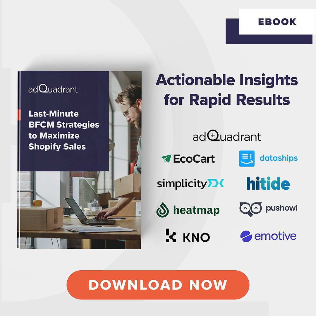 Last-minute BFCM prep? Our quick-win guide for Shopify brands has key tips to boost conversions, grow your audience, and more

Special thanks to <a href="/heatmapme/">heatmap</a> , <a href="/gohitide/">HiTide</a> , <a href="/EcoCart_io/">EcoCart 🌎</a> , <a href="/KnoCommerce/">Kno</a> , <a href="/pushowl/">PushOwl</a> , <a href="/simplicityDX/">SimplicityDX</a> , <a href="/dataships/">Dataships.io</a> , and <a href="/emotive_io/">Emotive | SMS Done-For-You</a> 

hubs.ly/Q02WSsPy0