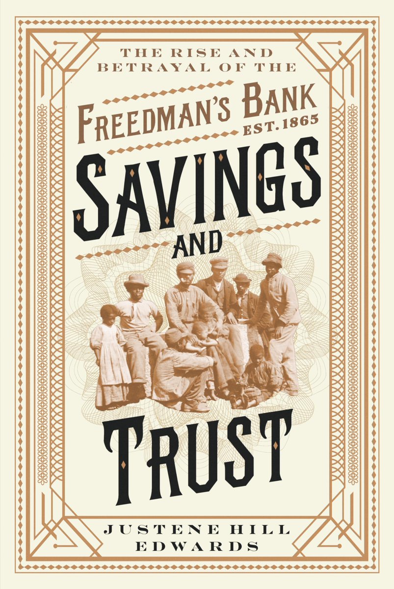 Brian Hamilton (@brianfhamilton) on Twitter photo By 1873, Black depositors had put $1.5 billion 2024 dollars in the Freedman's Bank. Then it closed and 95% of its (white) borrowers never paid their debts. On the <a href="/NewBooksNetwork/">New Books Network (@newbooksnetwork.bsky.social)</a> today, <a href="/JusteneHEdwards/">Justene Hill Edwards</a> talks writing the bank's first modern history: newbooksnetwork.com/savings-and-tr⦠By 1873, Black depositors had put $1.5 billion 2024 dollars in the Freedman's Bank. Then it closed and 95% of its (white) borrowers never paid their debts. On the <a href="/NewBooksNetwork/">New Books Network (@newbooksnetwork.bsky.social)</a> today, <a href="/JusteneHEdwards/">Justene Hill Edwards</a> talks writing the bank's first modern history: newbooksnetwork.com/savings-and-trā¦