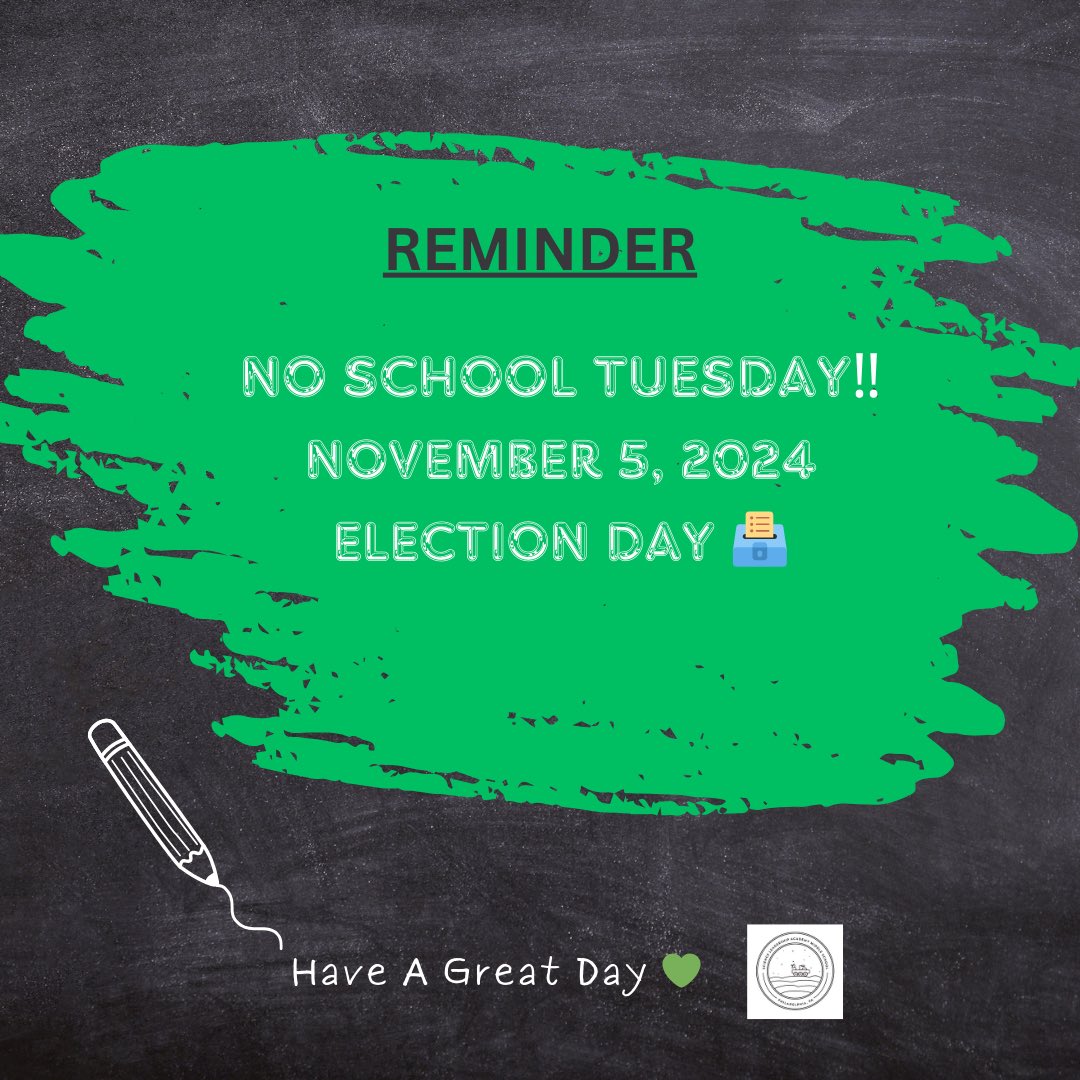 Schools are CLOSED TOMORROW for Students and Staff.
.
Your vote is your voice! 📢 🗳️ Make sure you’re heard this election by casting your ballot. Students, families, and friends – every vote matters in shaping our community’s future. #Vote2024 #MakeYourVoiceCount #PhillySchools