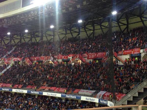 Awaydays23's tweet photo. ON THIS DAY 2014: Liverpool at Real Madrid #LFC https://t.co/pU1EgN1KFv