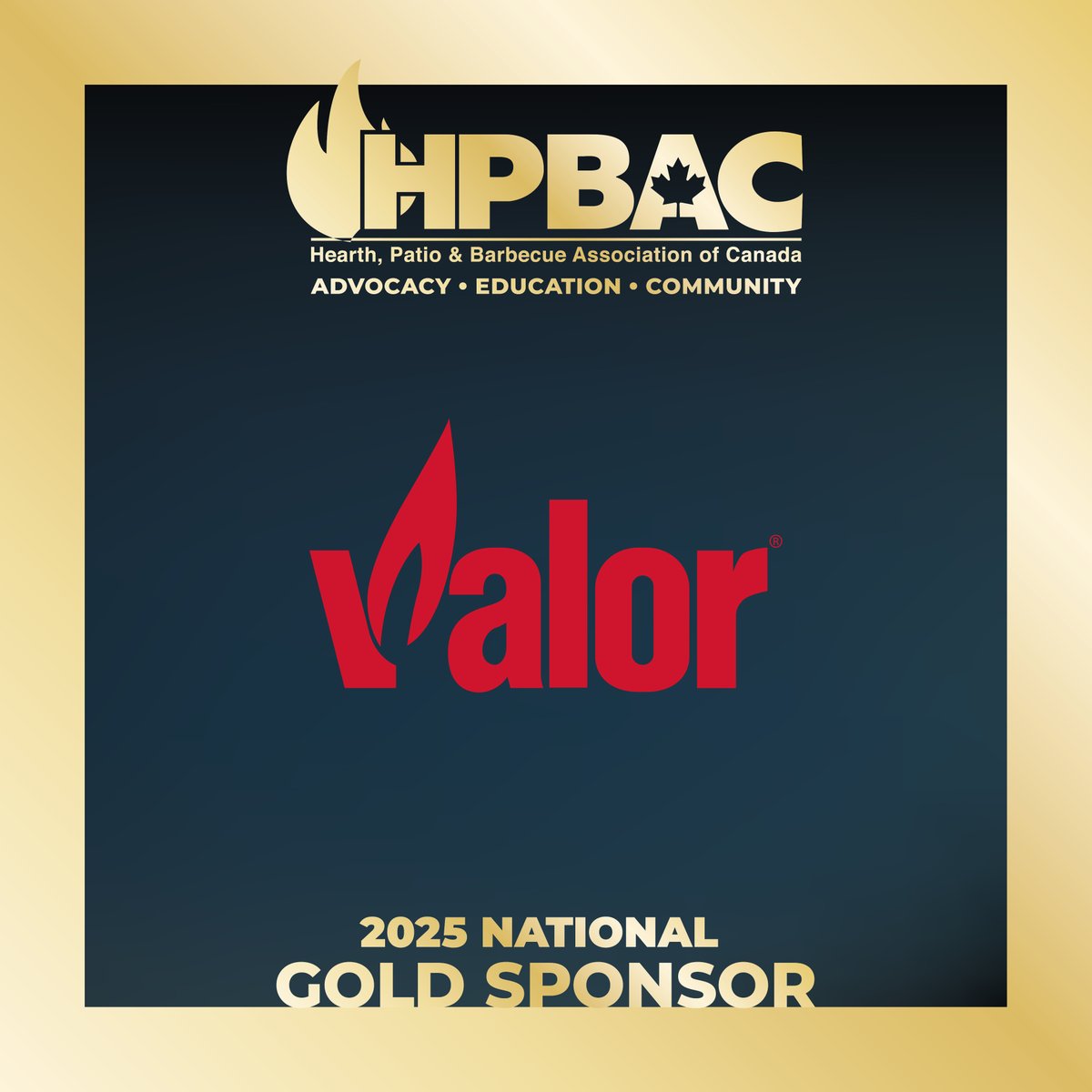 We’re thrilled to welcome @valorfireplaces as a 2025 Gold Sponsor! Huge thanks to Valor for their support in championing our industry. Here’s to a successful year of collaboration! #HPBAC2025 #ValorFireplaces #SponsorLove
