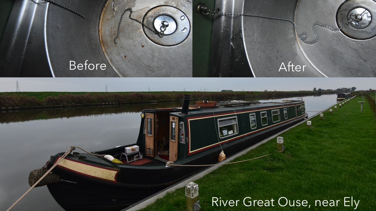 Hope I wont regret saying this,  but this is the only maintenance task I could find on the boat today...