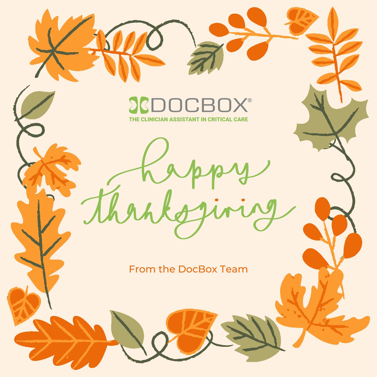 🍁 We’re grateful for the incredible healthcare heroes who work tirelessly to keep us safe and healthy. At DocBox, we’re committed to supporting you with technology that makes your job easier and patient care more efficient.
Thank you for all you do, today and every day. 🧡
