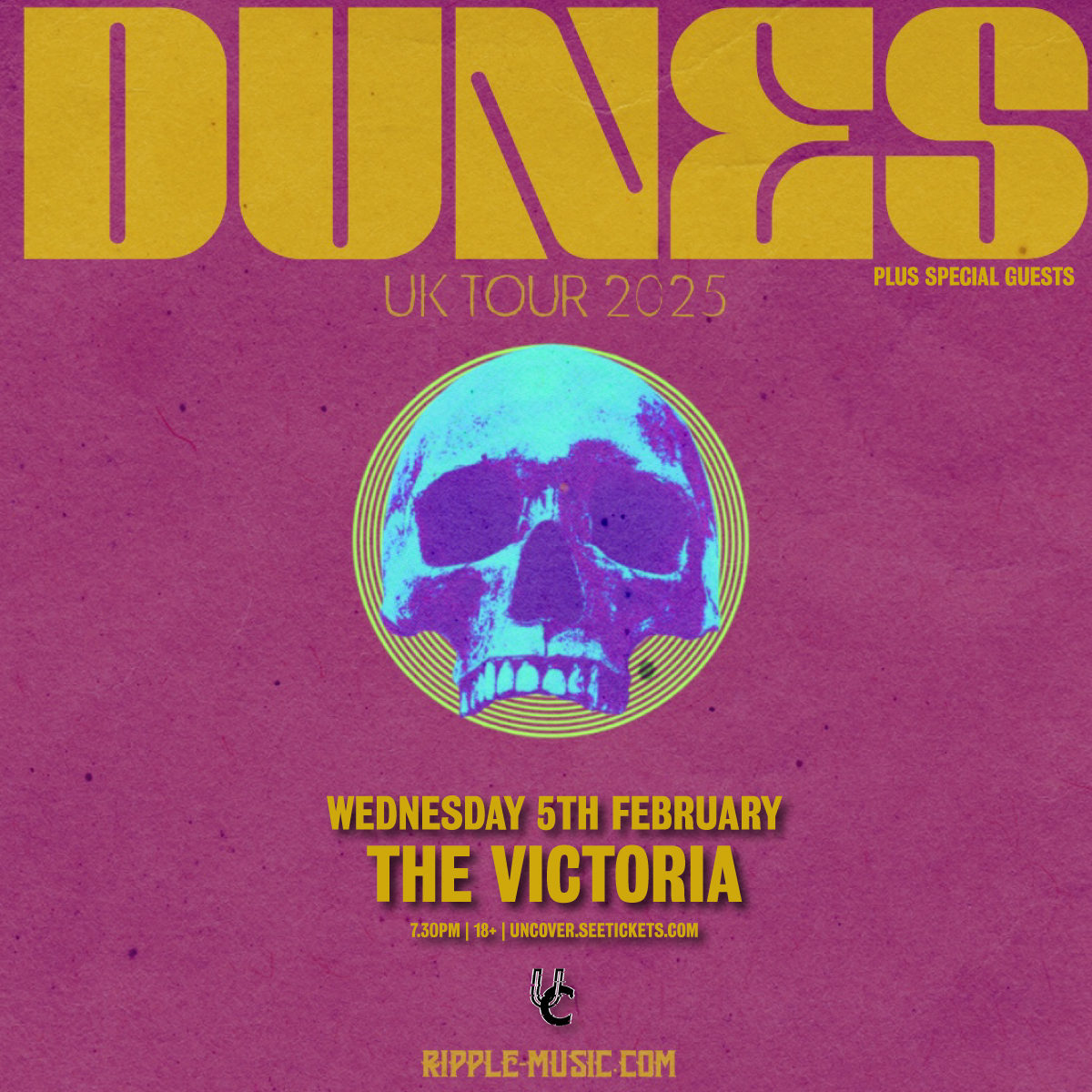 UNCOVER (@uncover_night) on Twitter photo NEW SHOW ๐
Stoner/alt-rock outfit Dunes headline <a href="/TheVictoria/">The Victoria ๐</a>, Birmingham, on Wednesday, 5th February ๐ฅ
Tickets on sale now: bit.ly/4fi4qg7 NEW SHOW ๐
Stoner/alt-rock outfit Dunes headline <a href="/TheVictoria/">The Victoria ๐</a>, Birmingham, on Wednesday, 5th February ๐ฅ
Tickets on sale now: bit.ly/4fi4qg7