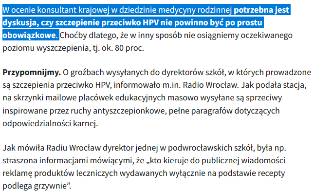 PiotrWitczak_'s tweet photo. Uwaga❗️Szczepienia HPV obowiązkowe?

Ze względu na silny sprzeciw wobec szczepień #HPV Konsultant Krajowy w dziedzinie medycyny rodzinnej @aga_mastalerz wskazuje na potrzebę dyskusji nad obowiązkiem tych szczepień (przymusem) [1]

Szanowna Pani Profesor,
Osobiście uważam, że przymuszanie kogokolwiek do jakiejkolwiek procedury medycznej jest skandaliczne, ale skoro rozważa Pani taki przymus, to proszę zaakceptować zaproszenie specjalisty ginekologii i położnictwa dr n. med. @JacekGMadej do publicznej debaty na temat skuteczności szczepień HPV  

Odmowa udziału w takiej debacie powinna być postrzegana jako brak wystarczających argumentów za zasadnością masowych szczepień HPV, tym bardziej przymusu 

1 https://t.co/wrKywA4ZWa