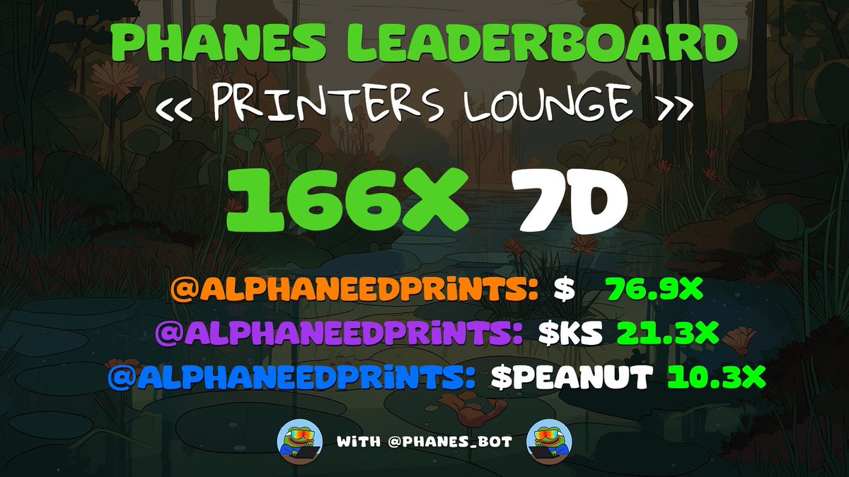 alphaneed's tweet photo. $TOMATO 77x
$KS 21.3x
$PEANUT 10.3x https://t.co/pedNSKX8z1