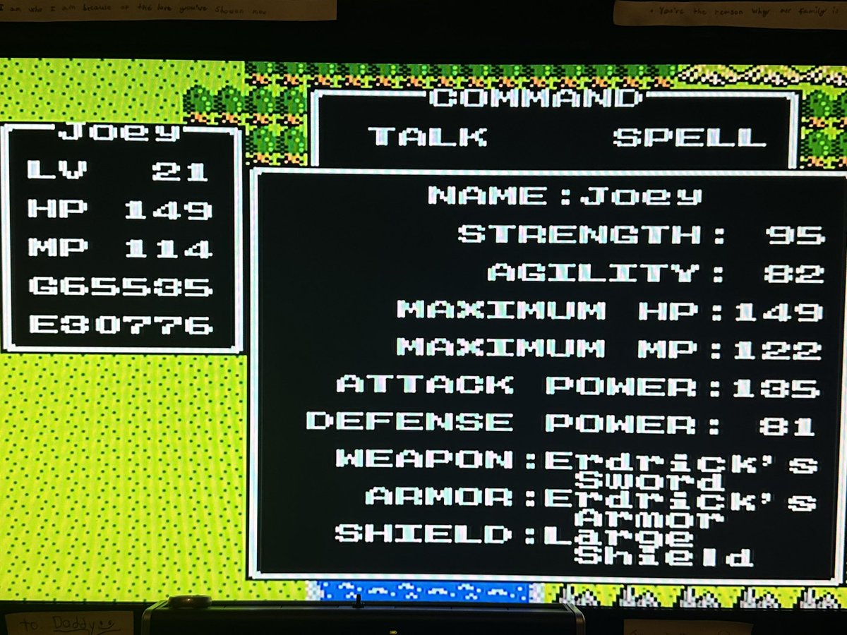 Not the type of grinding I prefer to do (Trav knows what I’m talking about) but I did what I had to do. A much shorter game than I remember playing as a kid and I would have preferred more than one character in my party. Hey <a href="/polykill/">polykillpodcast.bsky.social</a> I #justbeatit Dragon Warrior on the NES!