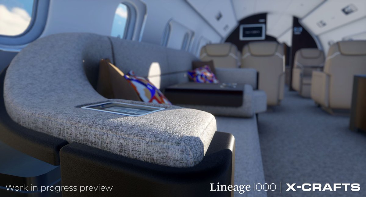 simflight's tweet photo. X-Crafts - The Embraer Lineage 1000 XP12/11 Soon at SIMMARKET
https://t.co/GAOTWf3Iex
#flightsim #XCrafts #Xplane #Embraer #Preview #Lineage1000 #XP12 #XP11 #BusinessAviation #Jet #Aircraft https://t.co/1xVNBgykpf