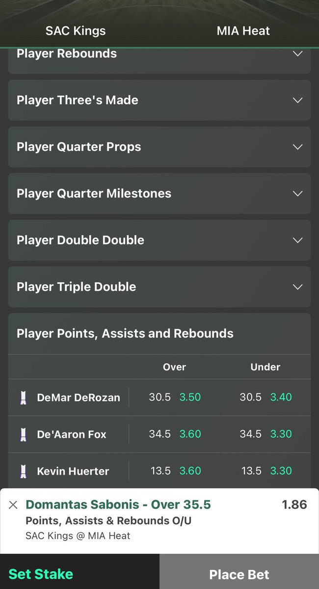 DKS_tips's tweet photo. Sabonis 35.5 PAR

Towns, Sarr, WCJ, Duren e Richards, todos tiveram seus melhores jogos da temporada vs MIA.

O pivô tem média de 40PAR, venceu a linha 4/6, uma perda foi um gancho e na outra ele não teve um double double (ano passado teve 61 seguidos) e mesmo assim teve 33.

1u https://t.co/iy9iQDtK9m
