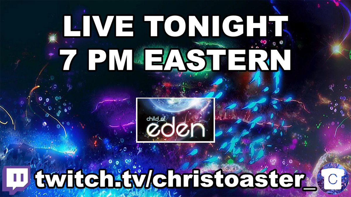 christoaster's tweet photo. TONIGHT at 7pm eastern live on twitch, CHILD OF EDEN and other chill games

https://t.co/ZILzmhEdFc https://t.co/QmS83vnqam