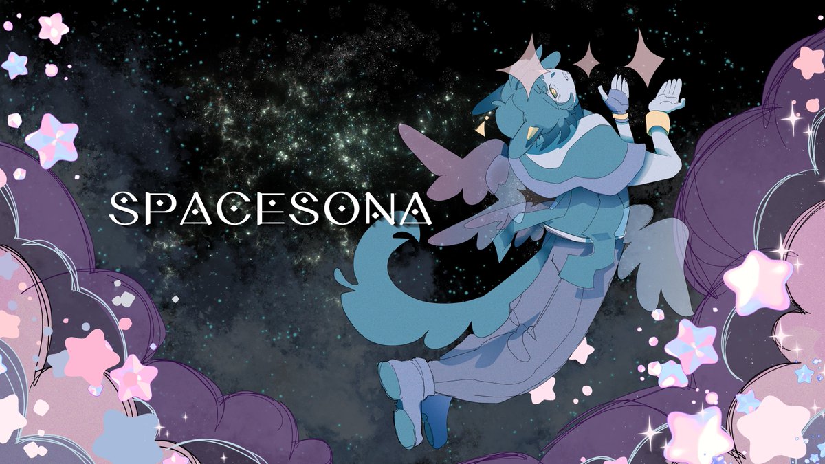 I'm thrilled to announce my game SPACESONA
 will be releasing on November 8th!! #art
 #gamedev #visualnovel 

It's my first game and just a short gamejam project, but I'm proud of it and I hope people will enjoy it!!