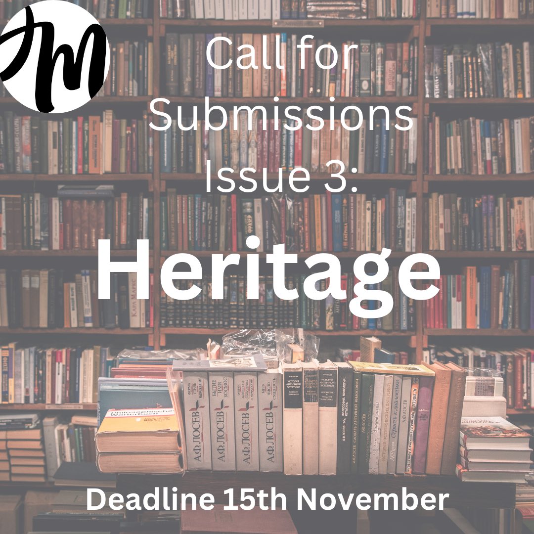 MotleyMagazine's tweet photo. Attention Motties! Our next issues theme is Heritage, so feel free to write anything surrounding that theme. Deadline for submissions is the 15th of November https://t.co/MP6O10WJpx