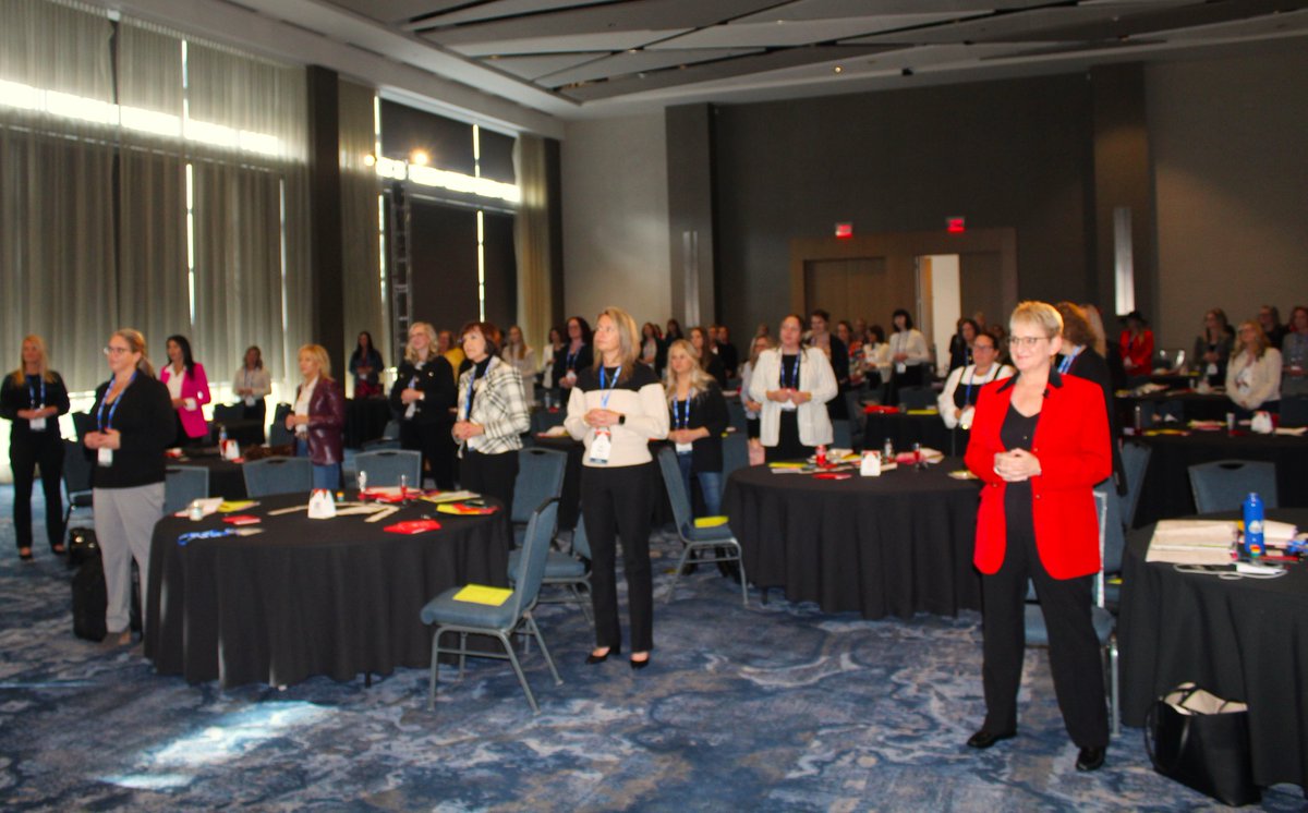 WLSnetwork's tweet photo. Who doesn't want to become a better public speaker? Liz Casselman, Chief Operating Officer, Birmingham Title Agency, had attendees on their feet as she spoke about overcoming stage fright and pitching ideas with confidence. #WLS2024 @ORKnowledge https://t.co/8UtWiXEkbL