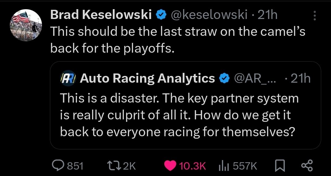 Coffee_Spots2's tweet photo. @sarahdavisagain Guess brad keselowski is a bot then https://t.co/haQBtrcloH