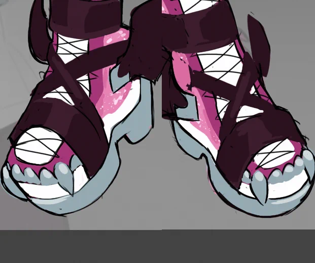 ive never done a concept skin b4 this was so funnnn fave details (these r gonna b crunchy) were her hair n shoes easily ^^