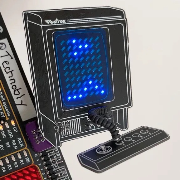 MicrochipMakes's tweet image. .@Hackaday has announced the winners of the Supercon Add-On Contest — which includes Brett Walach's PIC16F886-powered playable Vectrex SAO and @tinyledmatrix's ATtiny816-based reDOT_RGB: hackaday.com/2024/11/04/sup…