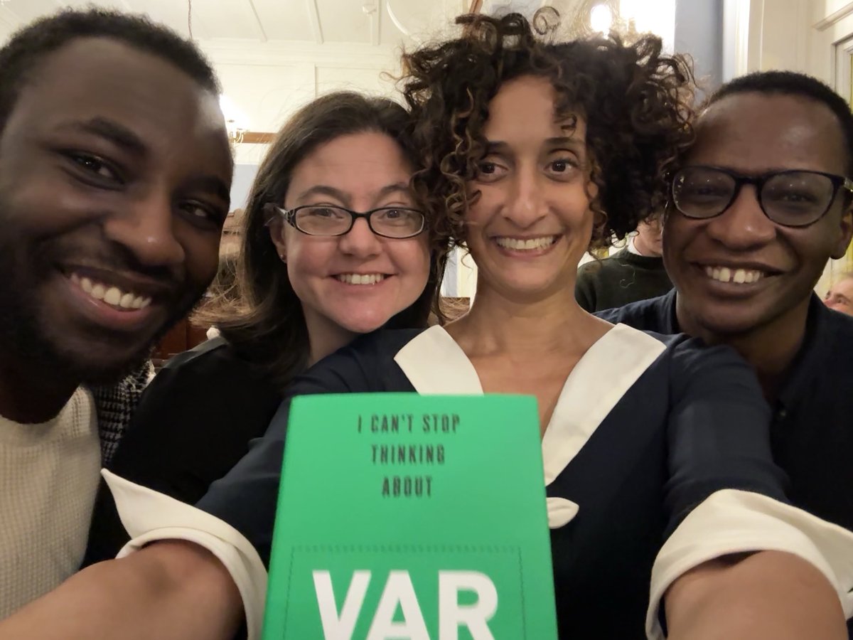 Miss_Snuffy's tweet photo. Went to Daisy’s ⁦@daisychristo⁩ book launch tonight!

Lots of great people there like ⁦@tomowolade⁩ and ⁦@TomHolland1996⁩ 

Love football and hate VAR?? 

Get her book!! ☺️ https://t.co/BvtTw90Z1O