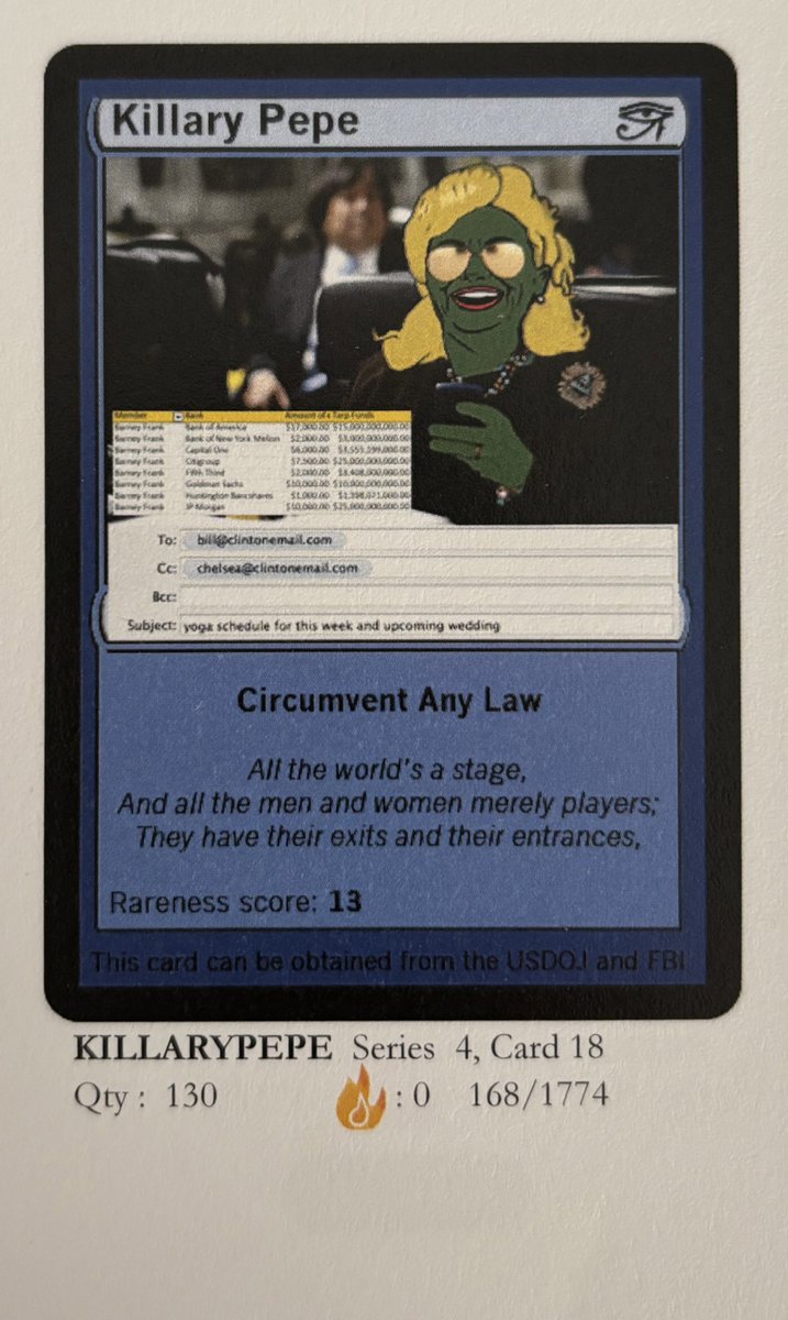 One OG #Rarepepe a day #killarypepe 🐸 #NFT #Bitcoin