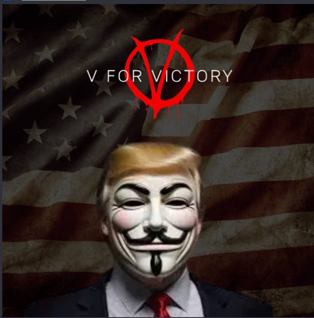 Siddyeth's tweet photo. @realDonaldTrump #V4V #Trump2024 

 To quote V for Victory! V for Vendetta : "People shouldn't be afraid of their government. Governments should be afraid of their people"   #V4V

RQrvVyyknCVQUx37nKeHX94gtzBqjtY1ADfCNaTpump https://t.co/Ox8GUb25Cm