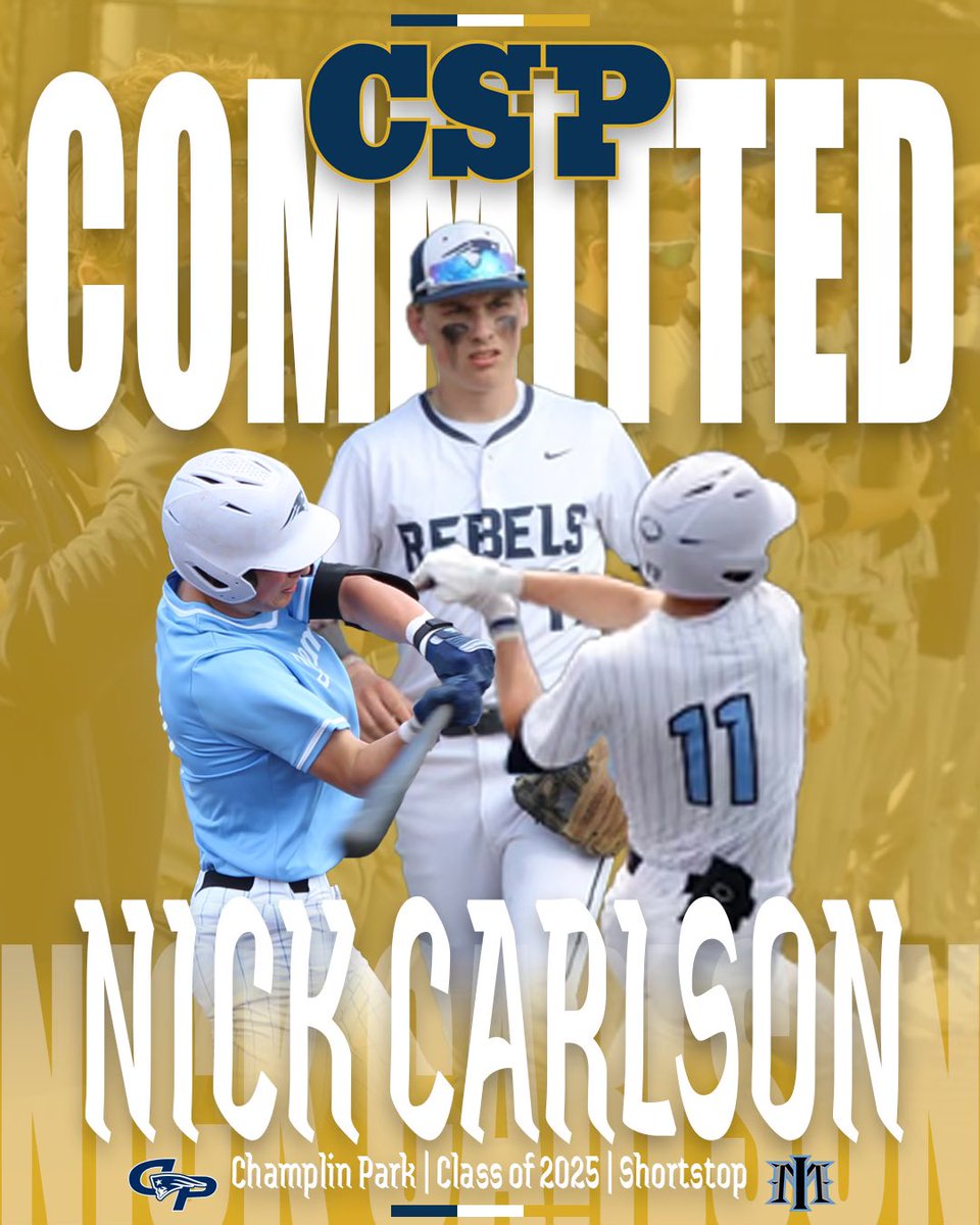 I’m exited to announce my commitment to further my education and athletic career at the university of Concordia St. Paul! I would like to thank God, my family, my coaches, my teammates, and my friends who have all helped and pushed me along the way. Go Golden bears!