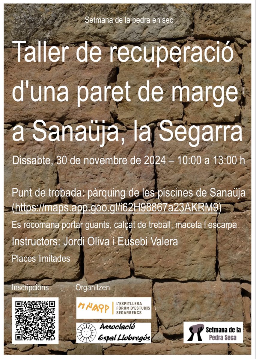 L'Espitllera Fòrum d’Estudis Segarrencs (EFES) (@espitllera) on Twitter photo 📅NOVEMBRE d’efes.cat:
-Setmana de Tots Sants: neteja <a href="/_Stolpersteine_/">Stolpersteine</a> 🟨
-Dia 8: a impremta La Segarra, paisatge i literatura📙
-Dia 23: II Jornada Ciències Humanes i Socials a Guissona🏛️amb <a href="/lanovadecervera/">La Nova de Cervera</a>
-Dia 30: taller recuperació paret de marge a Sanaüja⛏️ 📅NOVEMBRE d’efes.cat:
-Setmana de Tots Sants: neteja <a href="/_Stolpersteine_/">Stolpersteine</a> 🟨
-Dia 8: a impremta La Segarra, paisatge i literatura📙
-Dia 23: II Jornada Ciències Humanes i Socials a Guissona🏛️amb <a href="/lanovadecervera/">La Nova de Cervera</a>
-Dia 30: taller recuperació paret de marge a Sanaüja⛏️