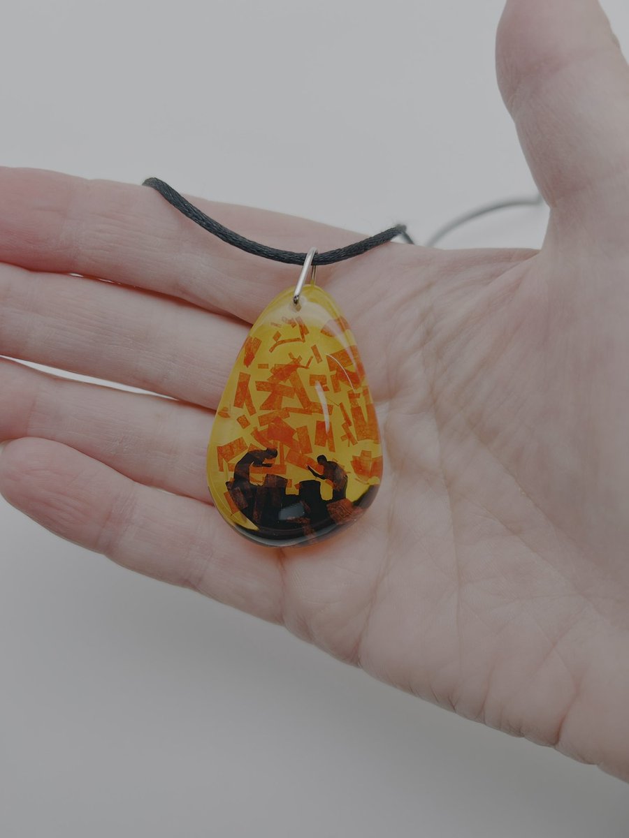 ZaoNecklaces's tweet image. The worry stone shaped pendants are up on zaonecklaces.com under Ohio Duo.