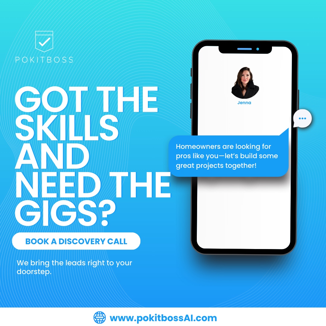 pokitboss's tweet photo. Hey, skilled pros! Need more gigs? Homeowners are searching for experts like you to help turn their ideas into reality. 👀

Let’s collaborate and create something awesome together! 

👉🏻 Check out https://t.co/w3cY3D4gtM and book a discovery call. Let’s get building! 

#Skill... https://t.co/UJVXYd8ysH