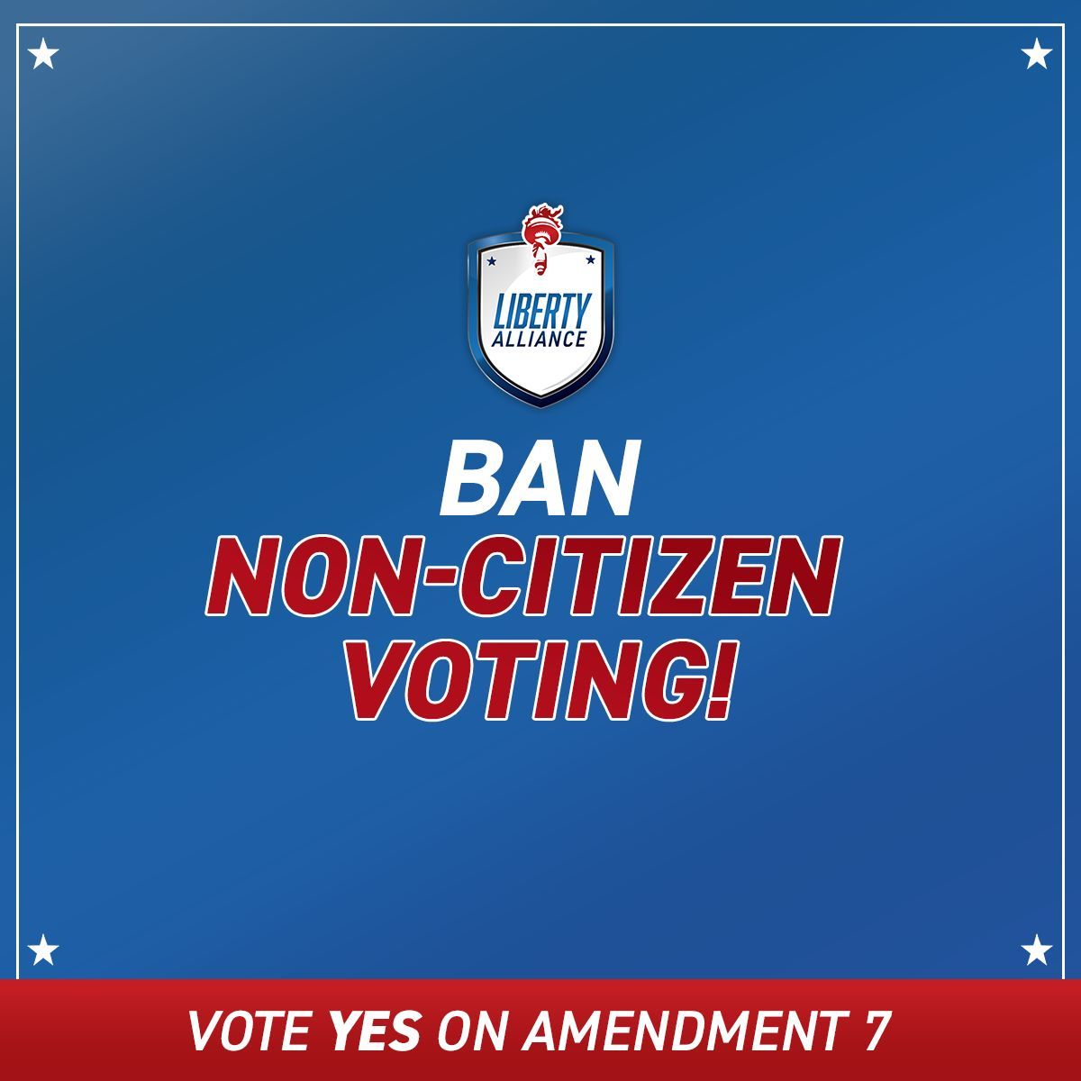 LibertyAllUSA's tweet image. American elections should be decided by American citizens ONLY. #YesOn7 #MOLeg