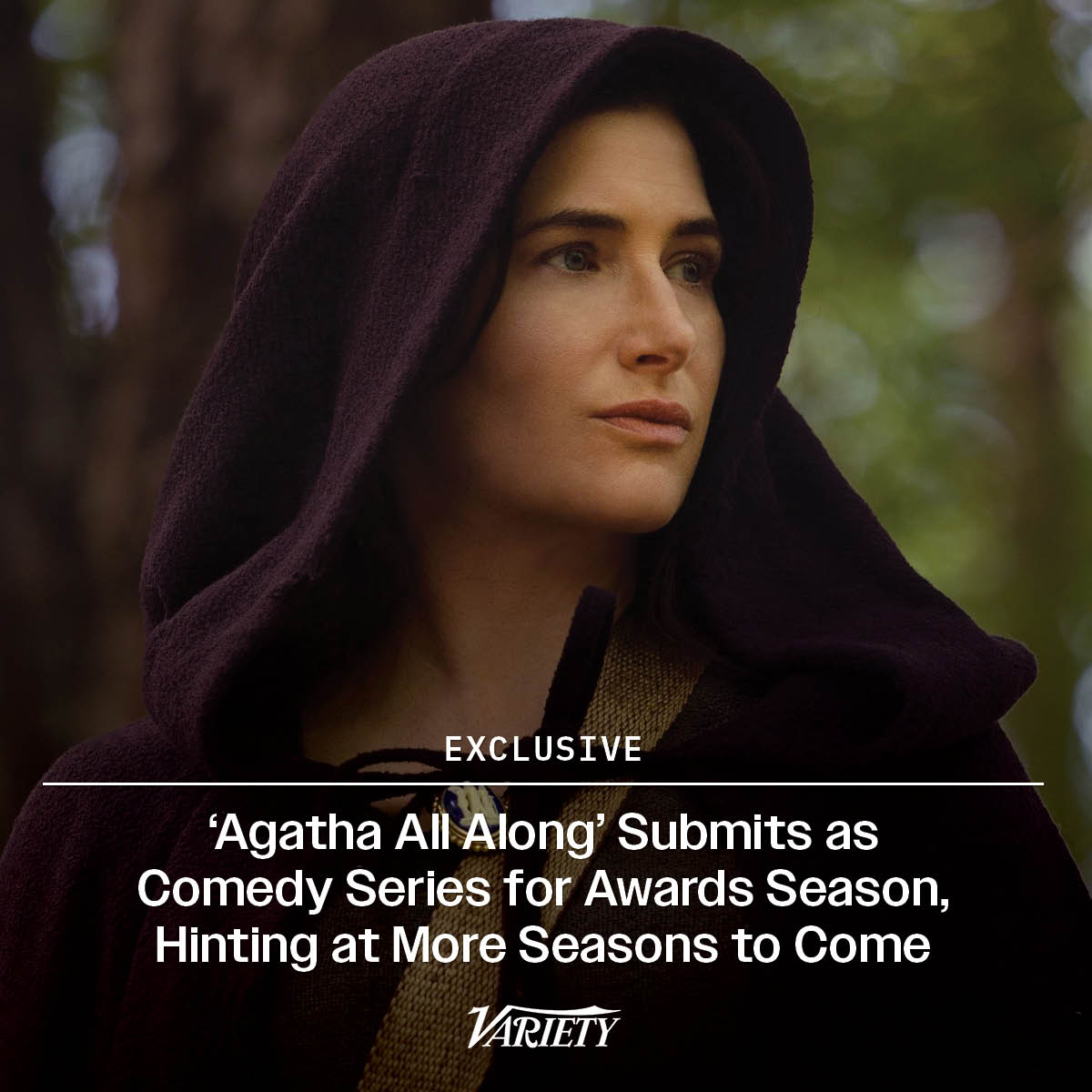#AgathaAllAlong, starring Kathryn Hahn, will be submitted in the comedy categories for the upcoming awards season, including the Golden Globes, SAG Awards and next year’s Emmy race.

Although the show was conceived as a miniseries, the announcement strongly indicates that “Agatha