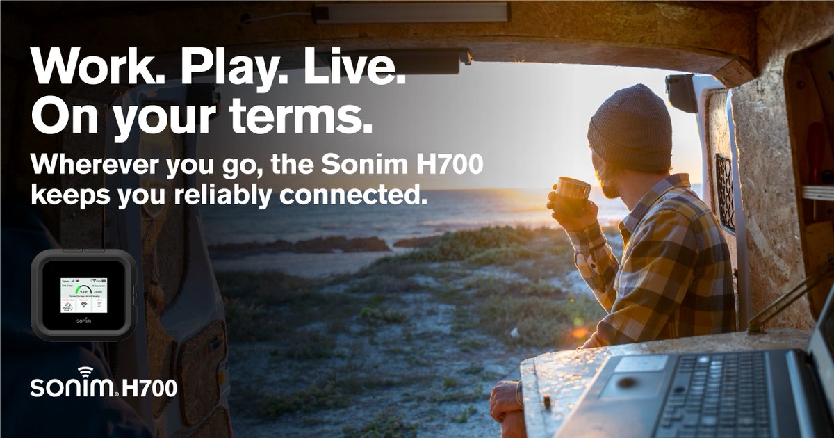 sonimtech's tweet image. For those making the world their office, the SONIM H700 5G Mobile Hotspot is built for any journey with MIL-STD-810H &amp;amp; IP68 durability. Stay connected, wherever work takes you. sonimtech.com/products/hotsp…

 #SonimH700 #WorkAnywhere