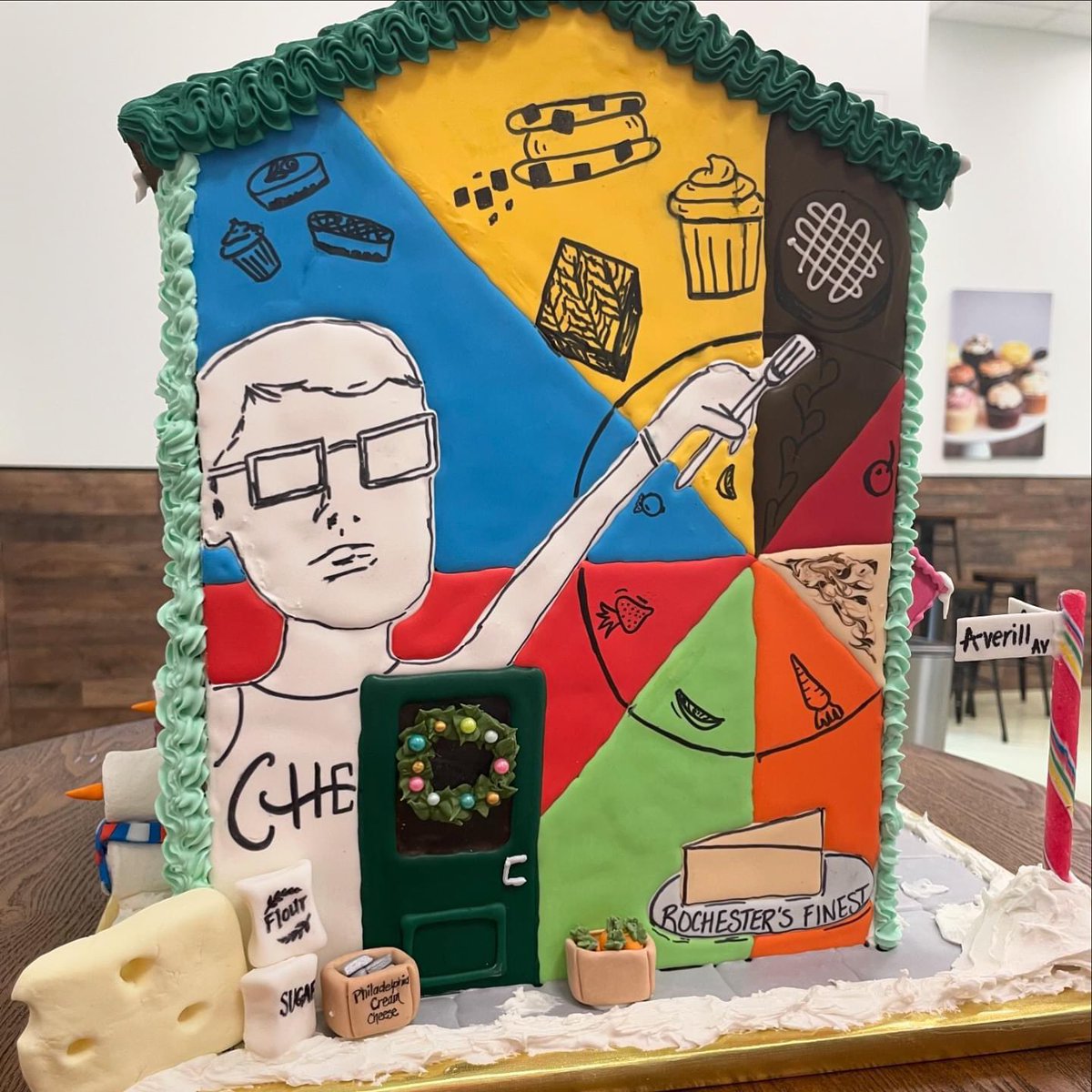It doesn’t get much sweeter than a bakery made out of gingerbread! Our incredible decorating team has been working on this for weeks, and it turned out AMAZING! Starting next week this will be on display at the <a href="/EastmanMuseum/">EastmanMuseum</a>!