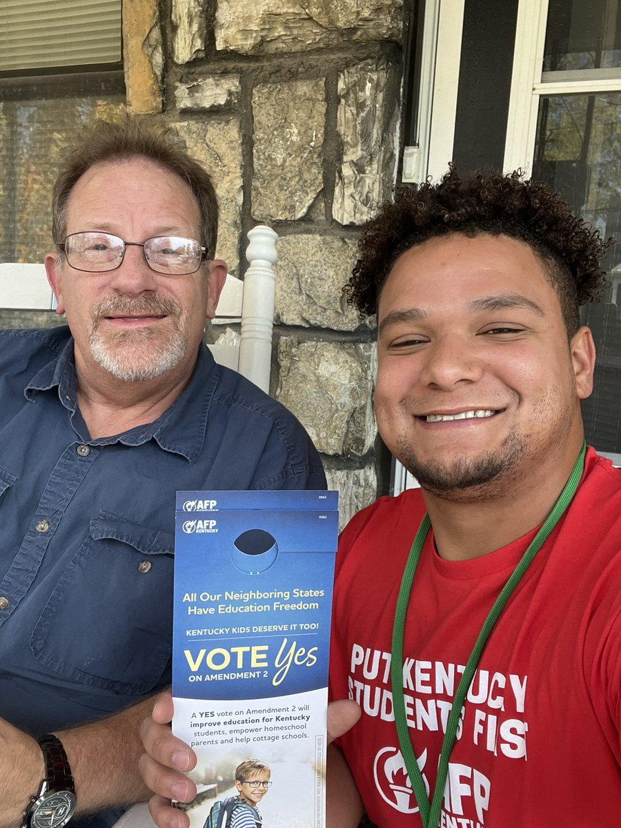 HeatherLemire1's tweet photo. @AFPKentucky last day talking to voters about amendment 2.
We are talking to folks all over the Commonwealth., and they want to see change in education and they want more options for their children.
#voteYESon2 Kentucky !!!! https://t.co/Xaek5YFK51
